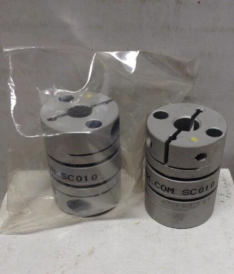 Zero-Max,SC010R-010-004,Size 10 Double Flex Servo Coupling LOT OF 3