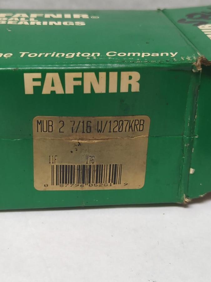 FAFNIR,MUB 2-7/16 W/1207KRB,BALL BEARING INSERT WITH LOCKING COLLAR NOS