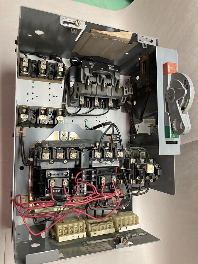 Used Allen-Bradley,2106B,Size 1 Fused MCC 20 Inch Reversing Starter Feeder Bucket