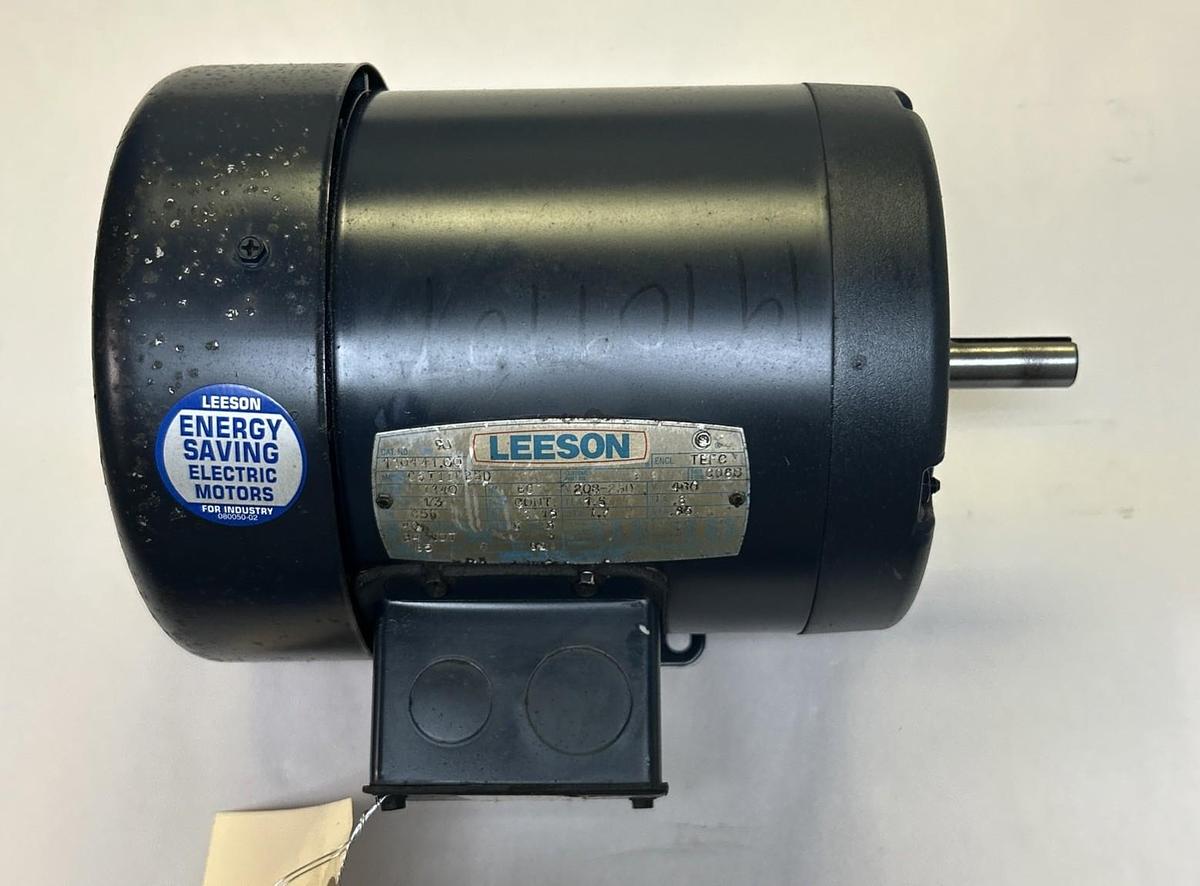 Used LEESON,110441.00,MOTOR 1/3HP 1140RPM 208-230V 3PH C56 FRAME