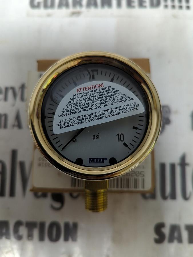 WIKA,9629548,TYPE 213.40 2.5 INCH FACE 1/4 INCH NPT GAUGE NOS