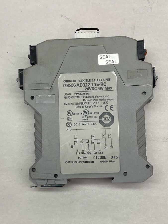Used Omron,G9SX-AD322-T15-RC,Safety Relay 24VDC 4W Max 0.8A