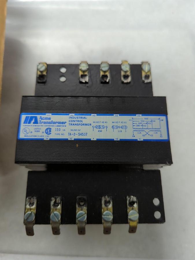 ACME,TA-2-54537,INDUSTRIAL CONTROL TRANSFORMER VA:150 1-PHASE NOS