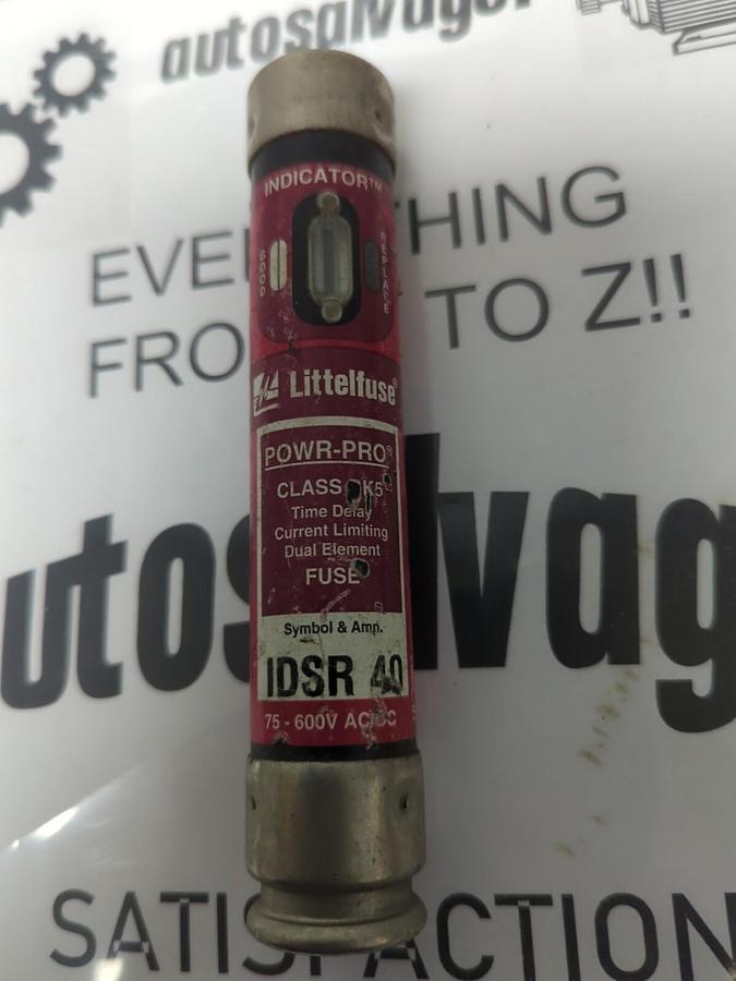 LITTELFUSE,IDSR-40,INDICATOR 40 AMP FUSE NOS
