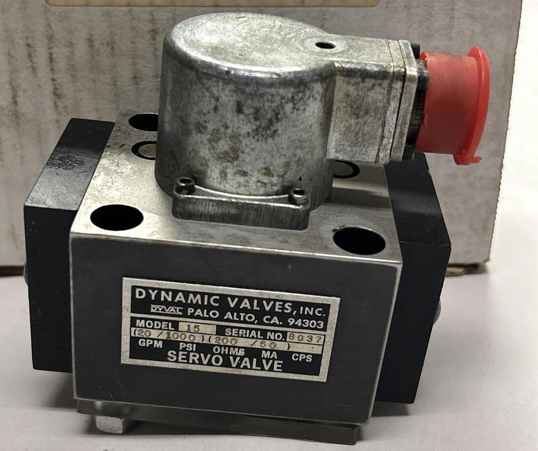 Used DYNAMIC VALVES,1520100020050,SERVO VALVE REFURISHED