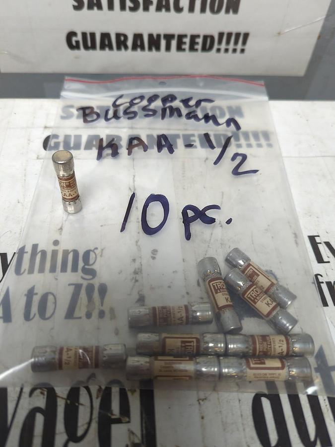 COOPER BUSSMANN,KAA-1/2,RECTIFIER FUSES LOT OF 10 NOS