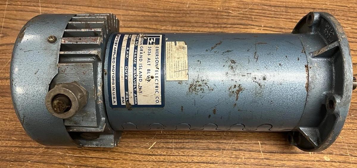 Used EMERSON,3131-418,3/4 DC MOTOR 1750RPM 180VDC