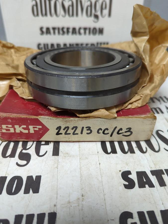 SKF,22213CC/C3,SPHERICAL ROLLER BEARING 65MMX120MMX31MM NOS
