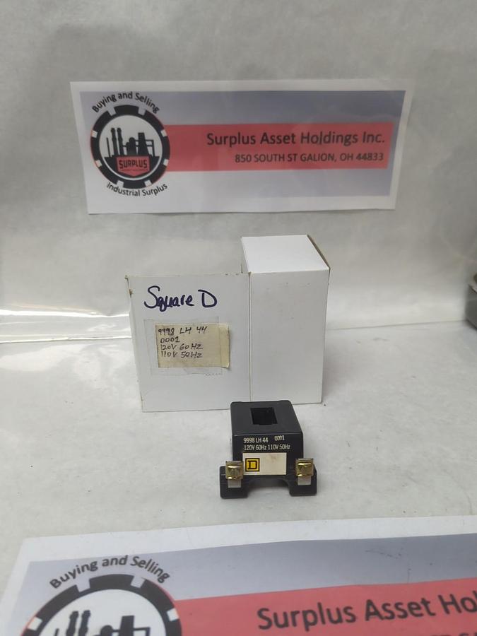 Used SQUARE D,9998 LH 44 0001,COIL 120V 60HZ 110V 50HZ PRE-OWNED