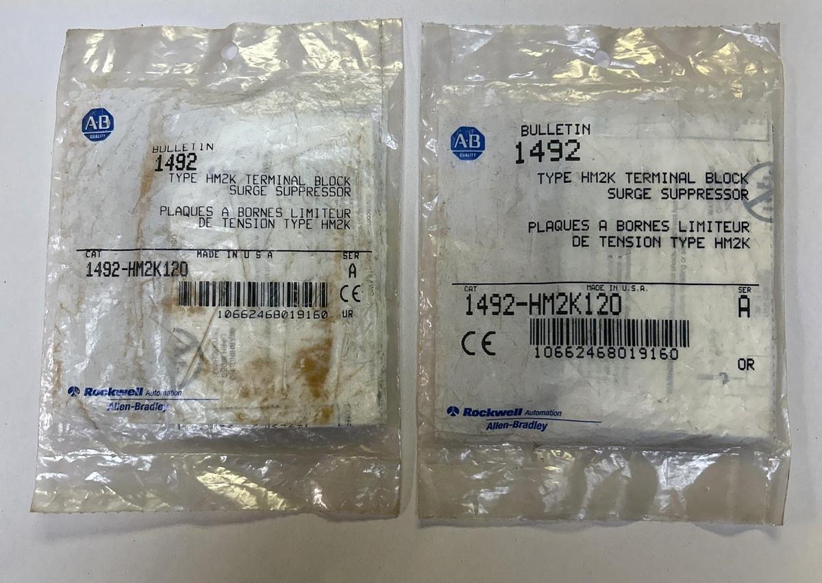 ALLEN BRADLEY,1492-HM2K120,SURGE SUPPRESSOR LOT OF 2 NOS