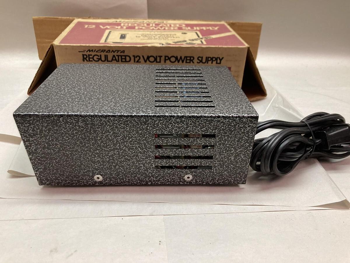 Used Micronta,22-124A,Regulated 12V Power Supply