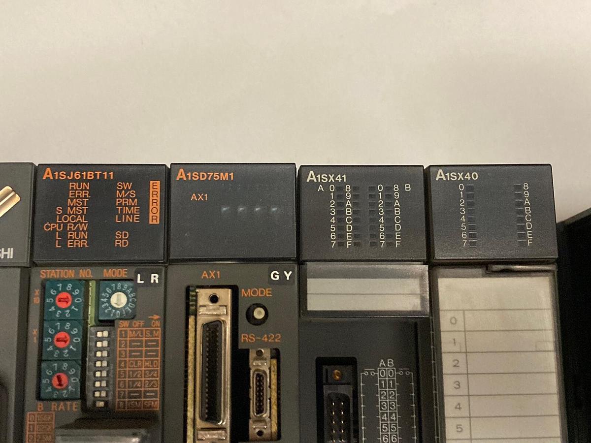 Used Mitsubishi,A1S61PN A2USHCPU-S1 A1SJ61BT11 A1SD75M1 A1SX41 A1SY10 A1SY41,Rack