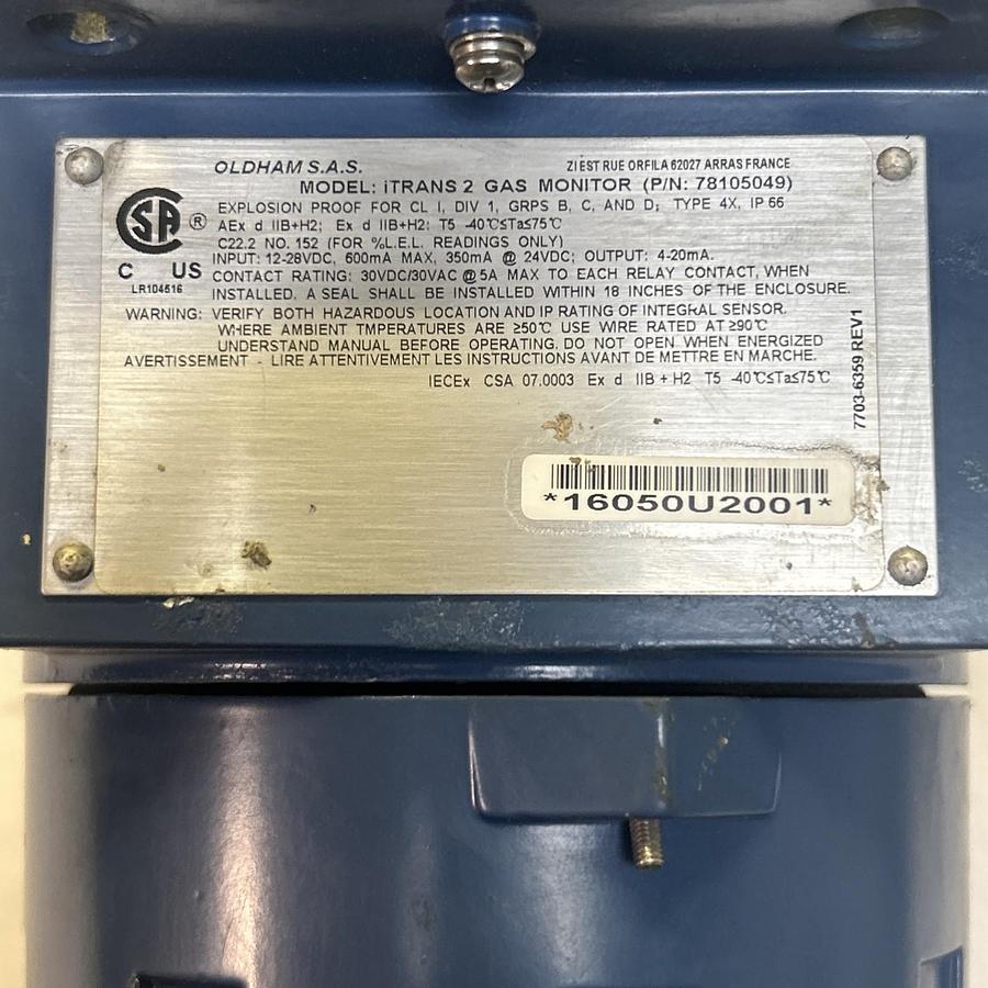 Used OLDHAM,78105049,GAS MONITOR