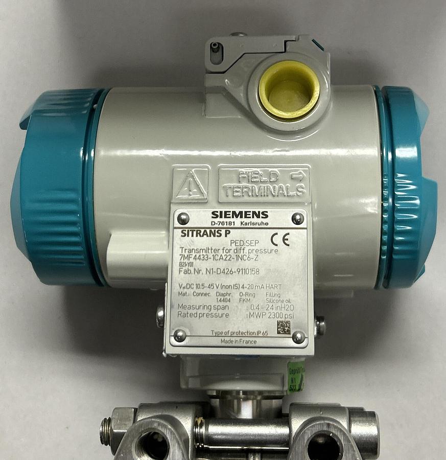 Used SIEMENS,7MF4433-1CA22-1NC6-Z,PRESSURE TRANSDUCER NEW