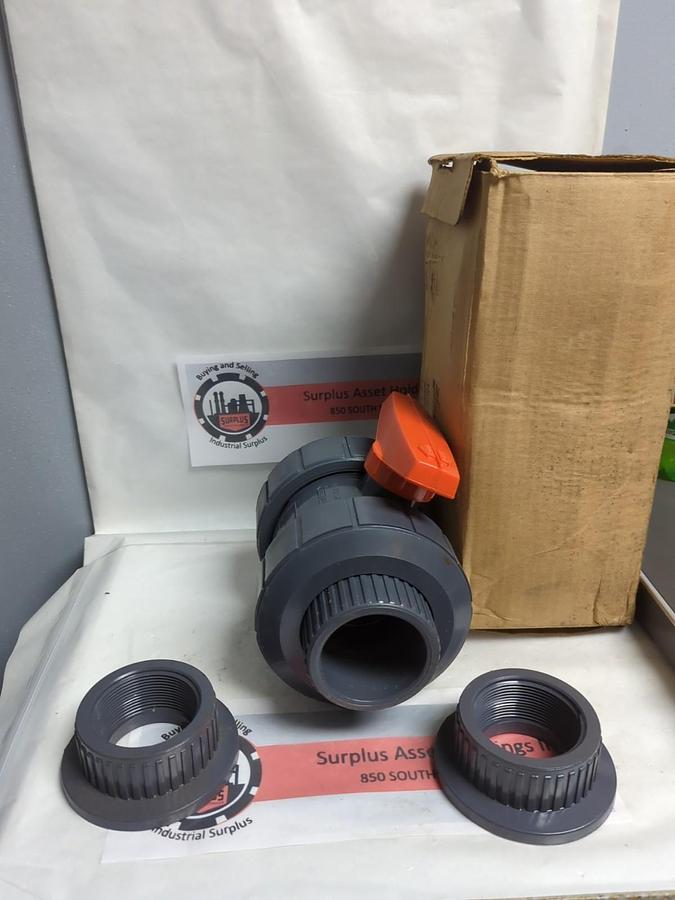 NIBCO CHEMTROL,U45TBV,BALL VALVE 2 INCH NOS