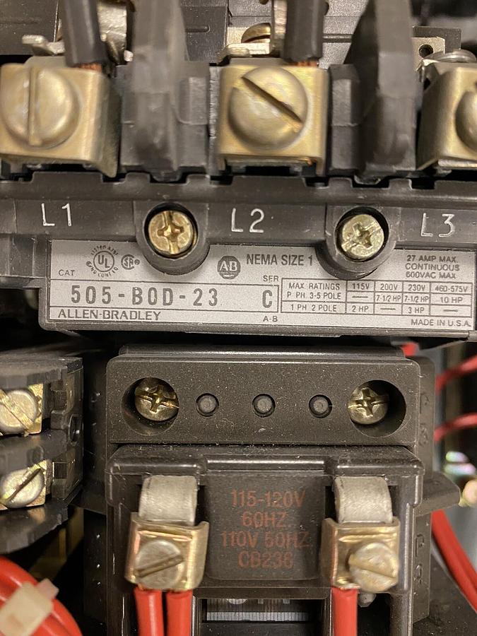 Allen-Bradley,2100,Centerline Reversing Starter 18 INCH MCC Bucket Sz 1 2106