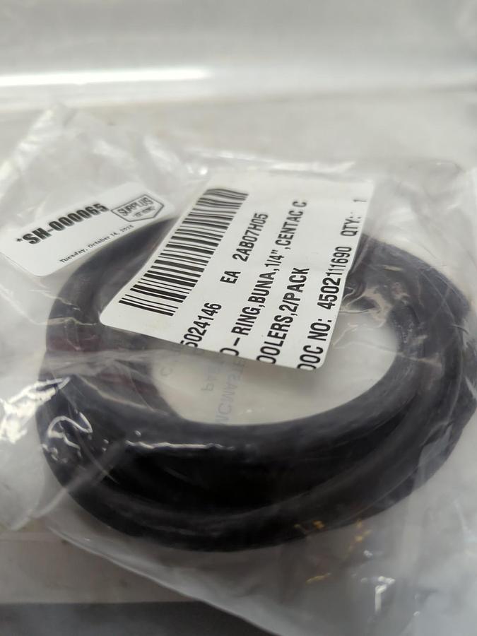 MCMASTER CARR SUPPLY,ZMCCH70448,O-RING-BUNA 1/4 INCH PACK OF 2 NOS