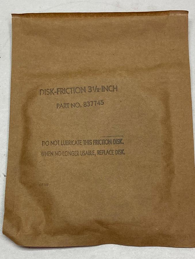 Used Disk-Friction,837745,3 1/2 inch Disk
