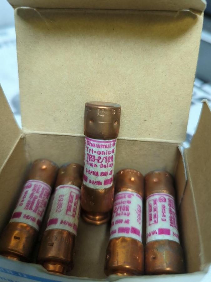 GOULD SHAWMUT,TR3 2/10R,TRI-ONIC FUSE BOX OF 5 NOS