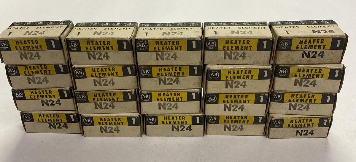 ALLEN BRADLEY,N24,OVERLOAD RELAY HEATER ELEMENT LOT OF 20 NOS