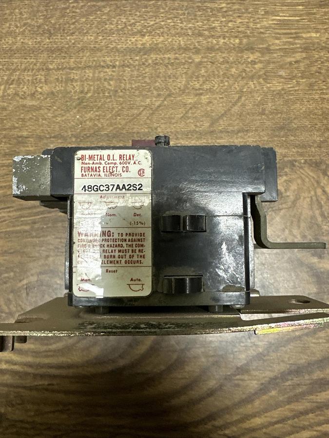 Used Furnas,48GC37AA2 S2,Overload Relay