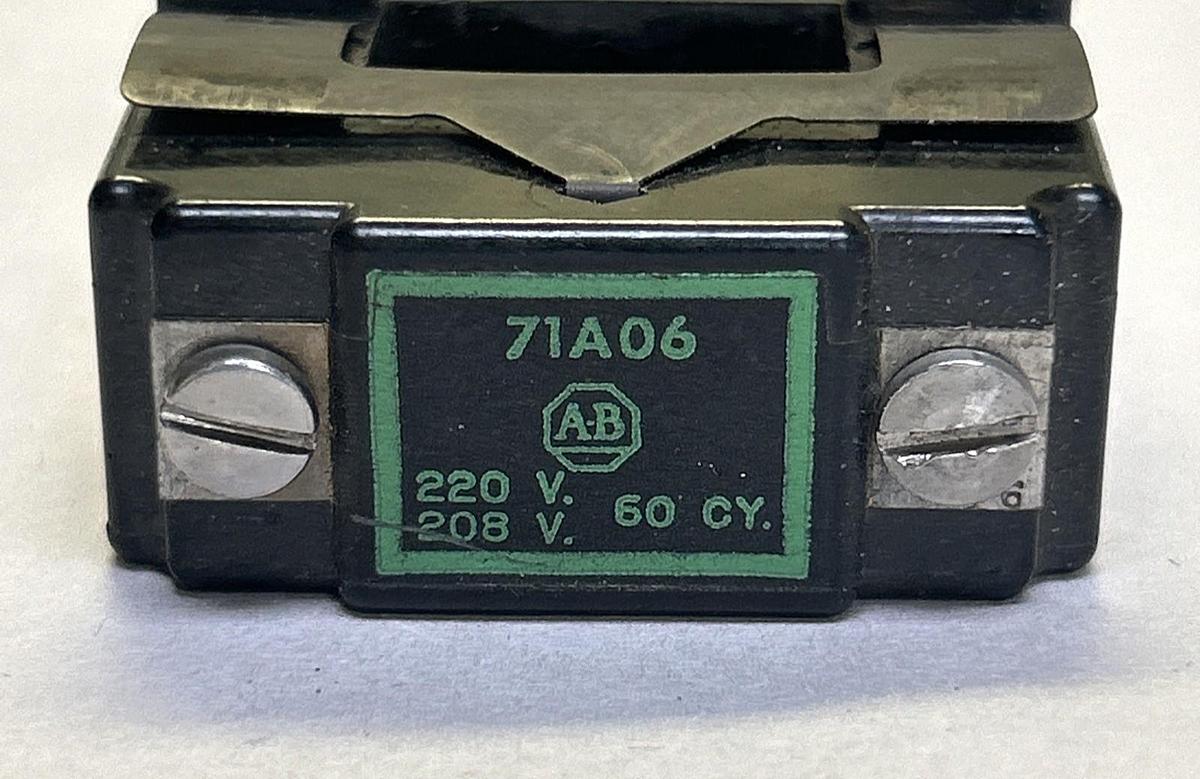 Used ALLEN BRADLEY,71A06,COIL 208/220V