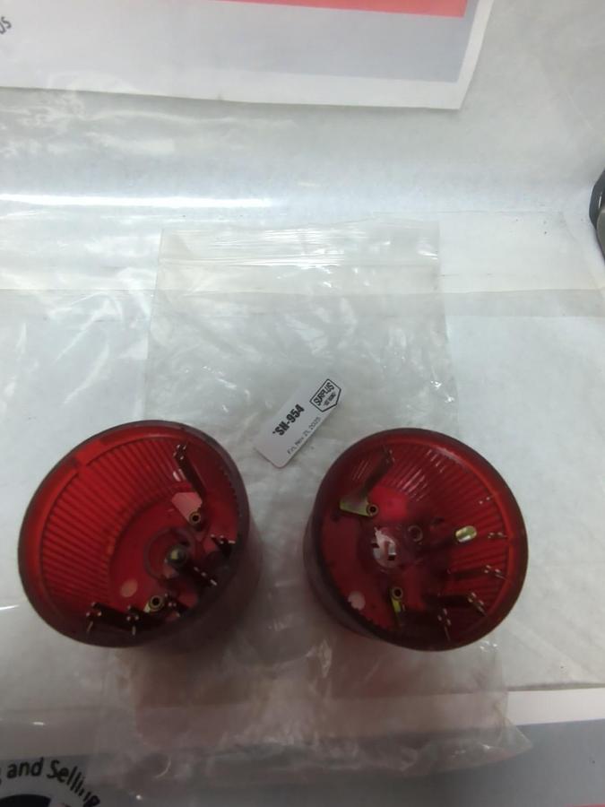 Used TELEMECANIQUE,XVA-LC3,REDSTACK LIGHT 7W 240V NO LAMP LOT OF 2 PRE-OWNED