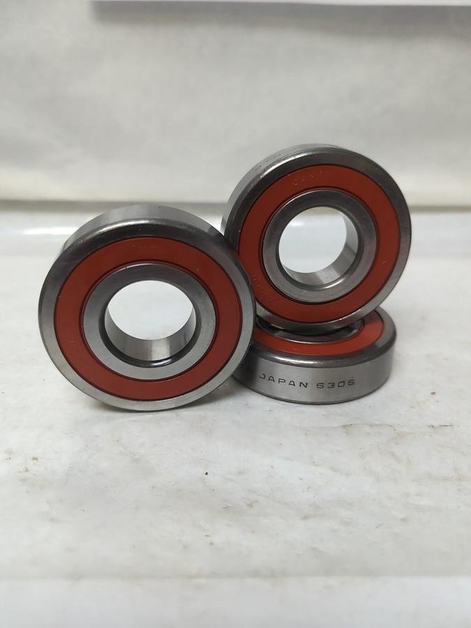 NTN,6306,DOUBLE SEALED BALL BEARING LOT OF 3 MISSING BOXES NOS