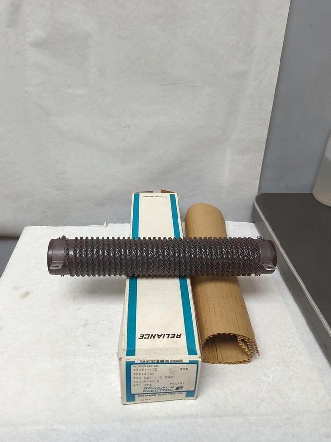 RELIANCE ELECTRIC,63481-17E,RESISTOR 500 WATT 5 OHM ADJUSTABLE NOS