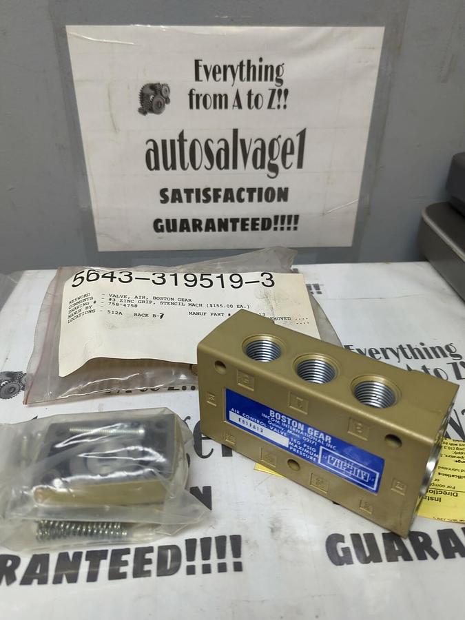 BOSTON GEAR,E81FA13,AIR CONTROL VALVE NOS