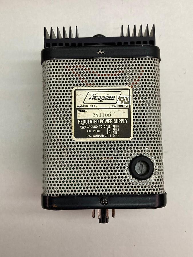 Used Acopian,Model 24J100,Plug In Linear Regulated Power Supply