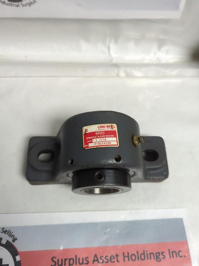Used LINK-BELT,P-B22423H,PILLOW BLOCK BEARING 1-7/16 INCH BORE PRE-OWNED
