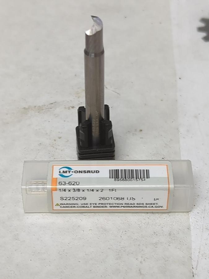 LMT-ONSRUD,63-620,SPIRAL ROUTER BIT 1/4X3/8X1/4X2 INCH NEW