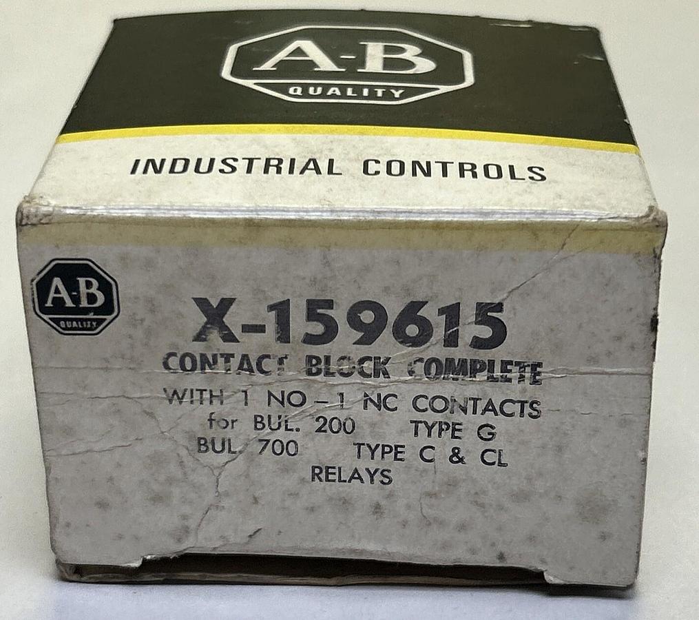 Used ALLEN BRADLEY,X-159615,CONTACT BLOCK NOS