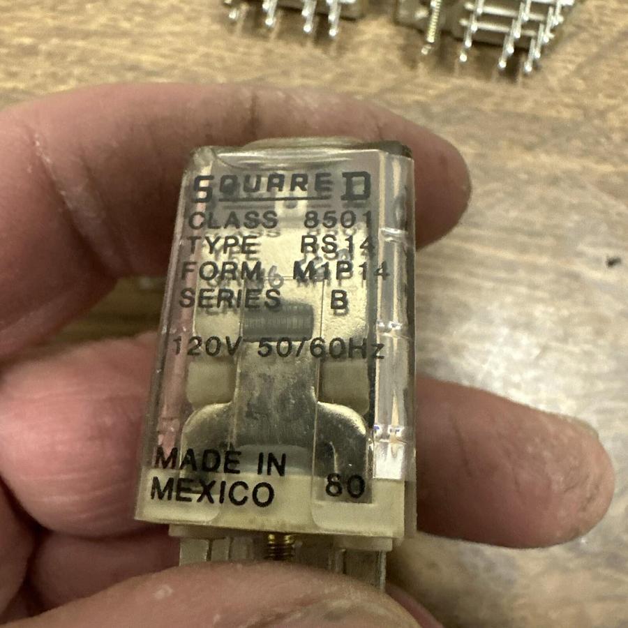 Used Square D,8501 RS14,120VAC 28VDC Relay Lot of 3