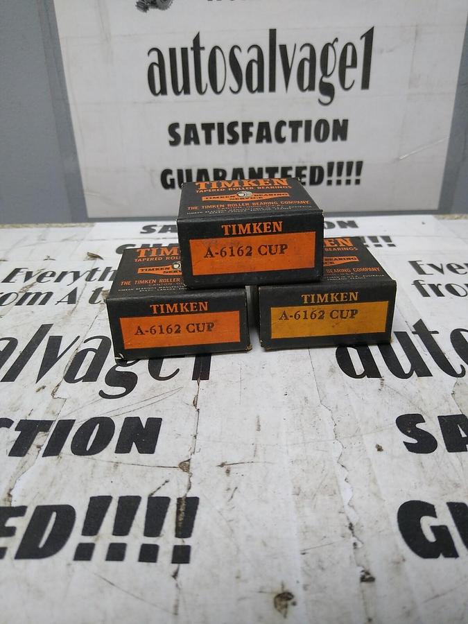 Used TIMKEN,A-6162,ROLLER BEARING CONE LOT OF 3 NOS
