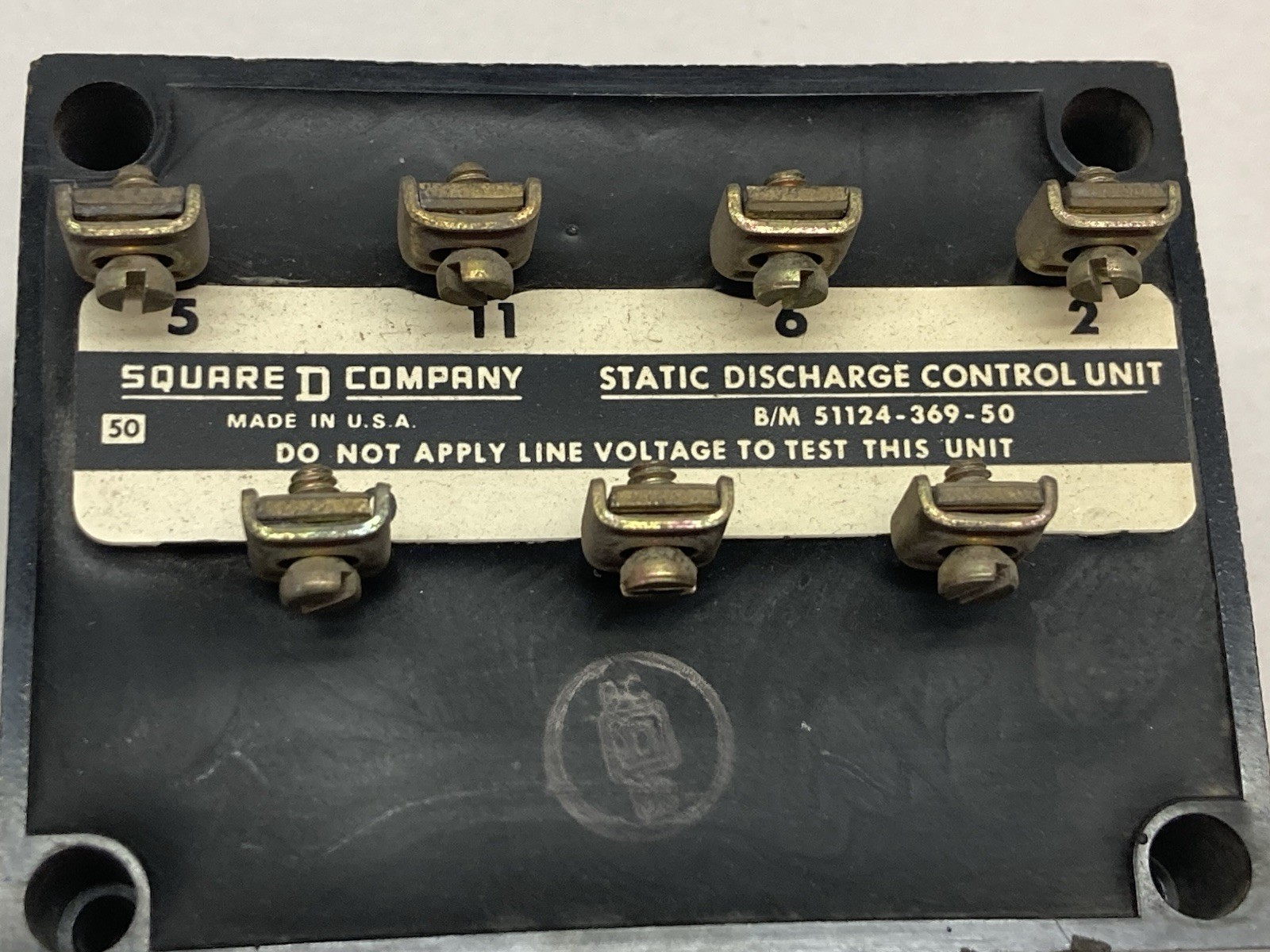 Used Square D,51124-369-50,Static Discharge Control Unit