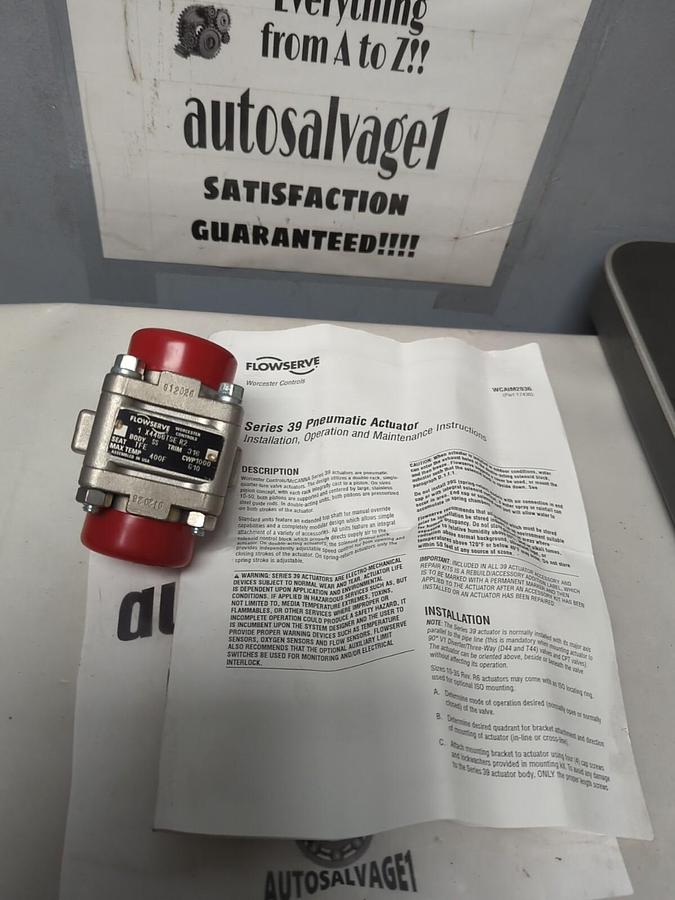 FLOWSERVE,1 X4466TSE R2,BALL VALVE MISSING HANDLE NOS