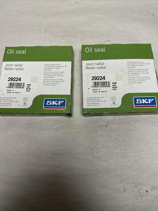 Used SKF,29224,Oil Seal Lot of 2