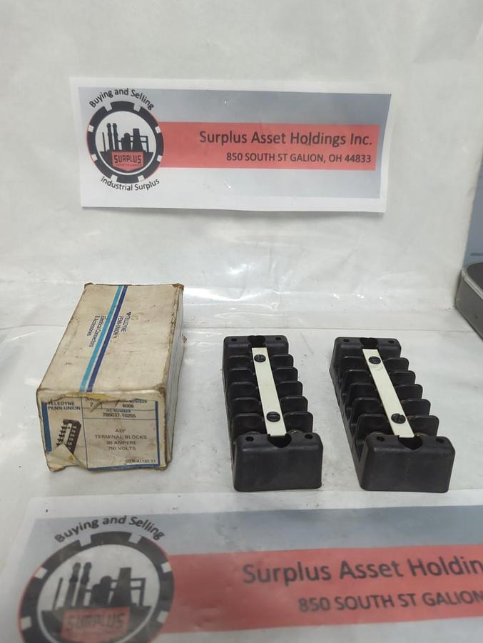 TELEDYNE PENN-UNION,AEP TERMINAL BLOCKS 30 AMP 750V PACK OF 2 NOS