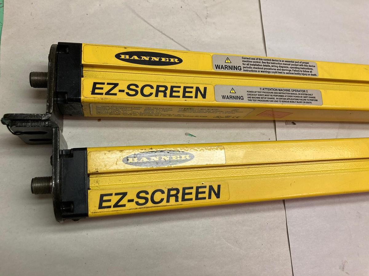 Used Banner,SLSE14-900Q8 Emitter/SLSR14-900Q8 Reciever,Safety Light Curtain