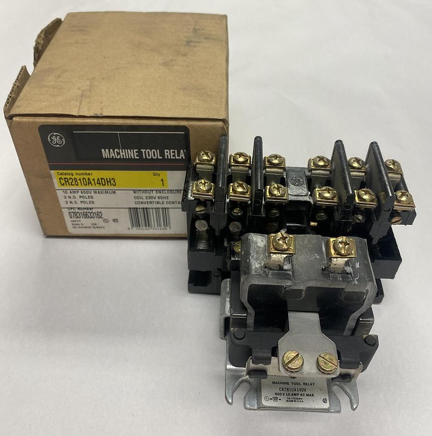 General Electric,CR2810A14DH / CR2810A14DH3, Machine Tool Relay NOS