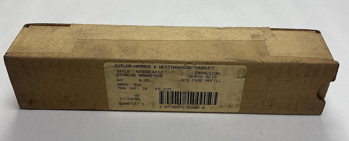 EATON CORPORATION CUTLER HAMMER, 8RBA2-65E,EXPULSION FUSE REFILL NEW