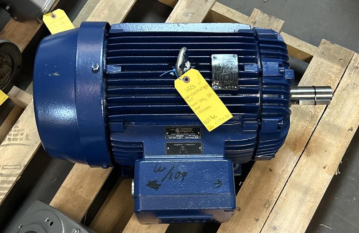 Used WEG,02018XP3E256T,MOTOR 20GP 208-230/460V 1755RPM 3PH 256T FRAME