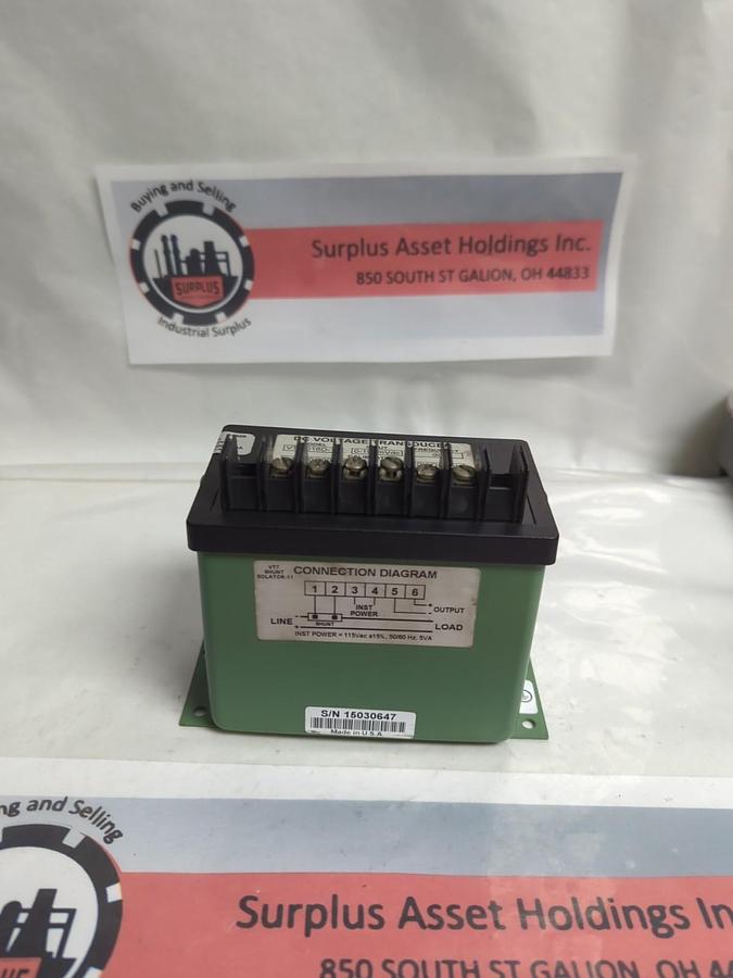 Used OHIO SEMITRONICS,VT7-016D-11,VOLTAGE TRANSDUCER 0-100mVdc PRE-OWNED