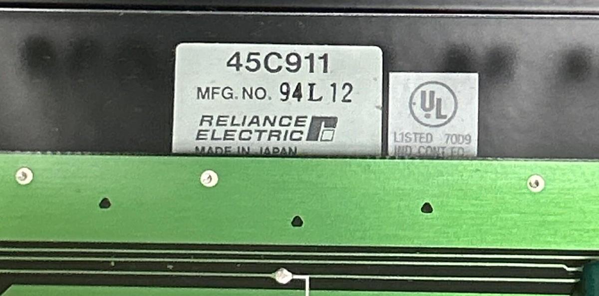 Used RELIANCE,45C911,4 SLOT PLC RACK NEW