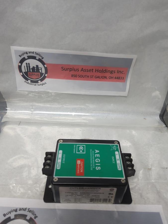 Used CUTLER-HAMMER,AGSHWCH120N05HS,HIGH PERFORMANCE TRANSIENT/NOISE FILTER PRE-OWNED