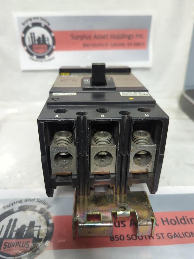 Used SQUARE D,KA36150,CIRCUIT BREAKER 3-POLE 150 AMP PRE-OWNED