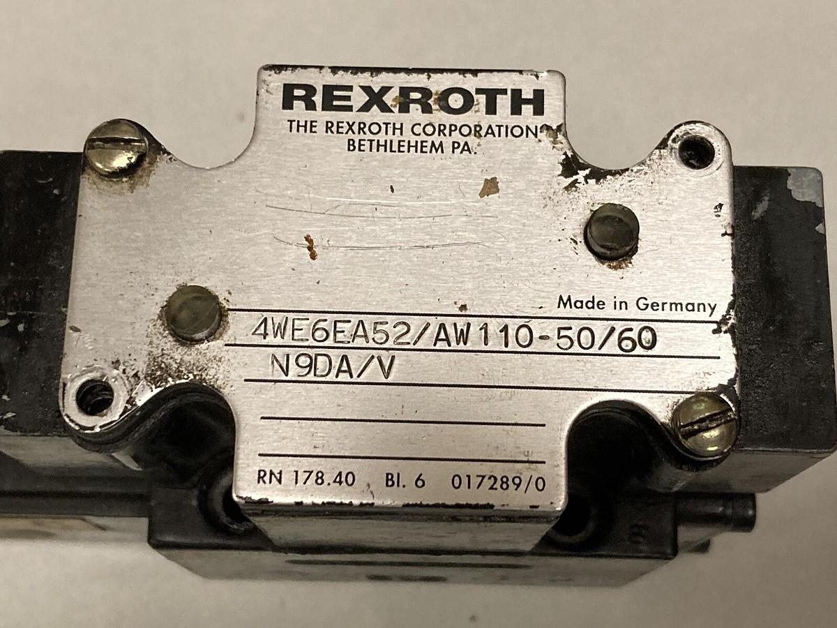 Used Bosch,4WE6EA52/AW110-50/60N9DA/V,Directional Control Valve