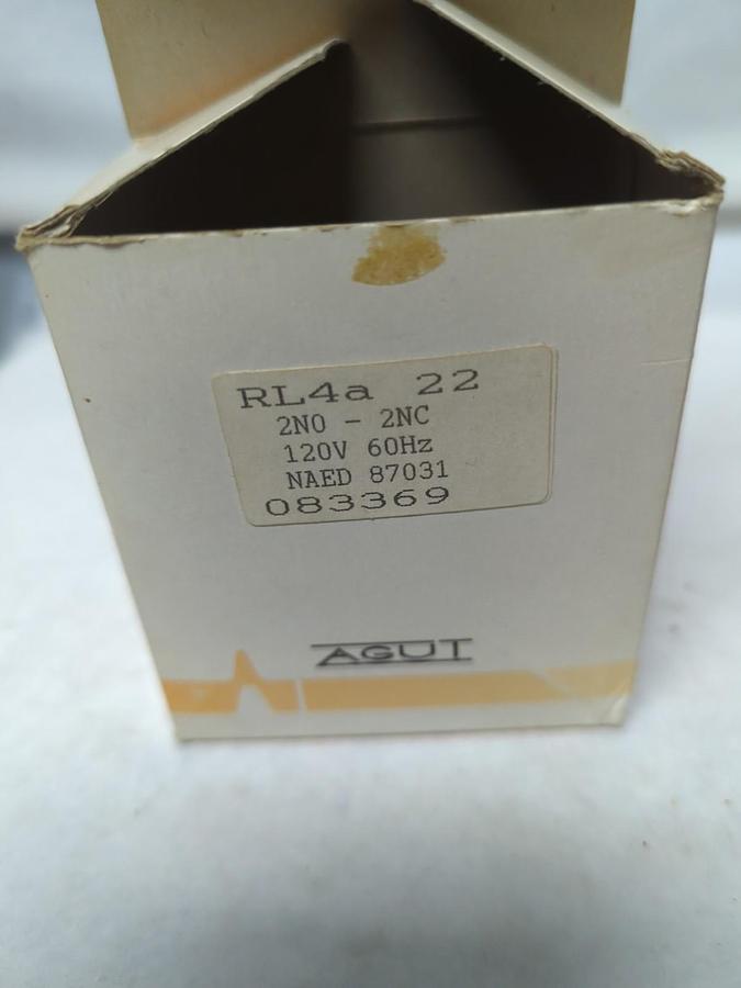 AGUT,RL4a 22,CONTACTOR 120V 60HZ NOS